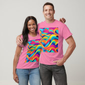 T-shirt L'art Abstrait Wavy (Unisexe)