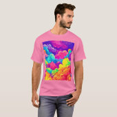T-shirt L'Art Cloudscape coloré (Devant entier)