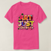 T-shirt L'art continue (Design devant)