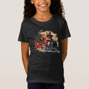 T-Shirt L'art de la fête de l'indépendance de l'oncle Sam