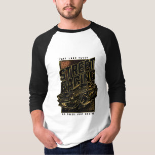 T-shirt L'art de la voiture de sport rétro Fast Lane Fever