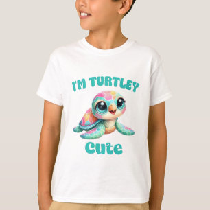 T-shirt L'art de tortue drôle mignon