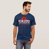 T-shirt L'Art Des Vêtements Pliants Funny Aikido Martial (Devant entier)