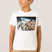 T-shirt L'Art Dimensionnel Chien Blanc, (Devant)