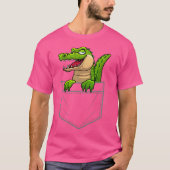 T-shirt L'Art Drôle Du Crocodile Pour L'Amoureux Du Crocod (Devant)