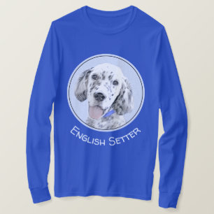 T-shirt L'art du chien peintre Blue Belton