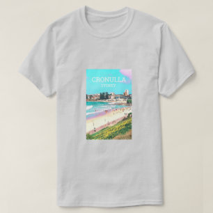 T-shirt L'art du voyage de plage australien