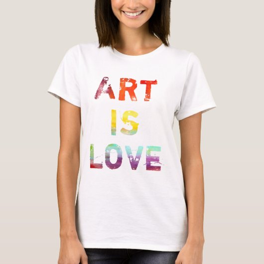 T-shirt L'art est amour (Devant)