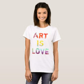 T-shirt L'art est amour (Devant entier)