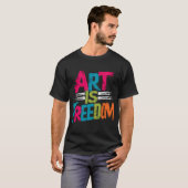 T-shirt L'art est la liberté (Devant entier)