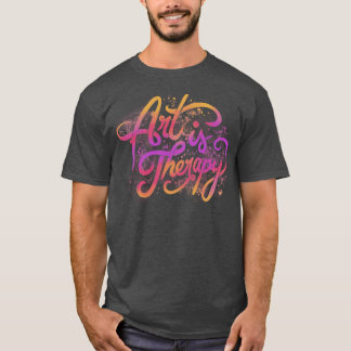 T-shirt L'art est la thérapie par Tobe Fonseca