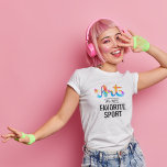 T-shirt L'art est mon sport favori Enseignant sportif amus<br><div class="desc">Cet art est mon sport favori est des t-shirts d'art amusants pour les professeurs d'art, les artistes, les étudiants, et tous ceux qui aiment l'art. Grand comme un cadeau d'anniversaire ou cadeau de Noël pour les amateurs d'art. Il s'agit d'une version de tshirt blanc ou clair, il est également disponible...</div>