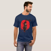 T-shirt L'art japonais samouraï Imprimer Bushido Code Voie (Devant entier)