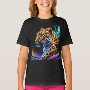 T-shirt L'art léopard