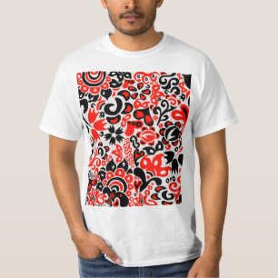 T-shirt L'art populaire ukrainien motif floral abstact