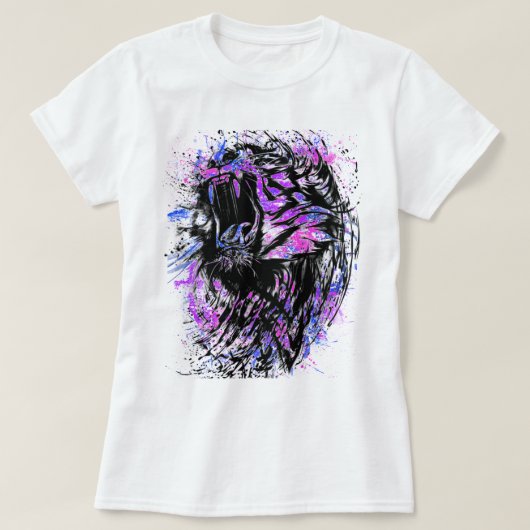 T-shirt L'art tigre (Design devant)