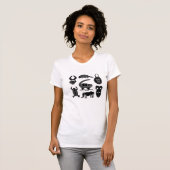 T-shirt L'art tribal abstrait africain (Devant entier)