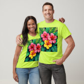 T-shirt L'art tropical des Hibiscus (Unisexe)