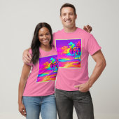 T-shirt L'art tropical vibrant (Unisexe)