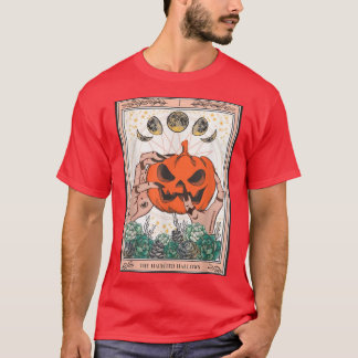 T-shirt L'artisanat Haunted Hallow Citrouille Tarot Card