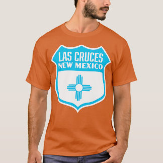 T-shirt Las Cruces Nouveau-Mexique Retro Pavillon bleu