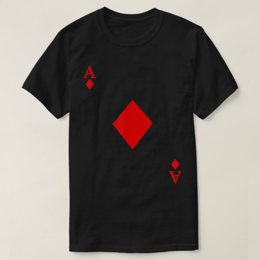 T-shirt L'As de Diamond Deck de Cartes Costume d'Halloween (Design devant)