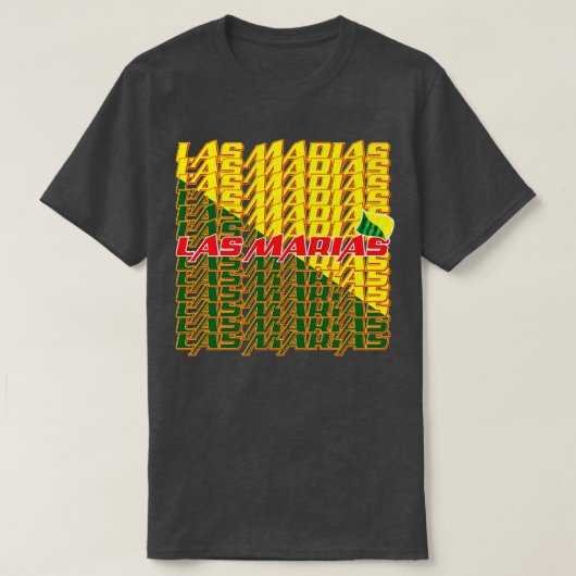 T-shirt Las Marias Cascade texte 2 (Design devant)