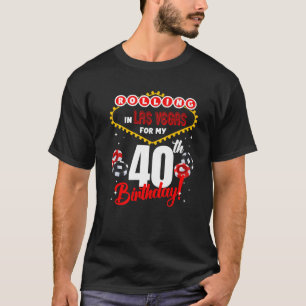 T-shirt Las Vegas Anniversaire 40ème Anniversaire Rolling 