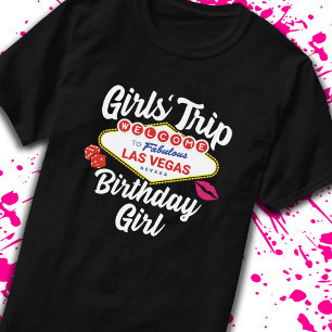 T-shirt Las Vegas Anniversaire - Vegas Girls Voyage pour A