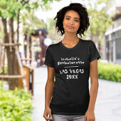 T-shirt Las Vegas Bachelorette Nom noir