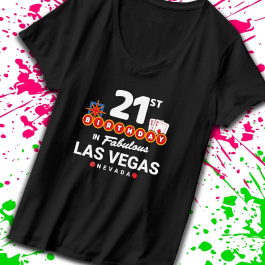 T-shirt Las Vegas Birthday Party
