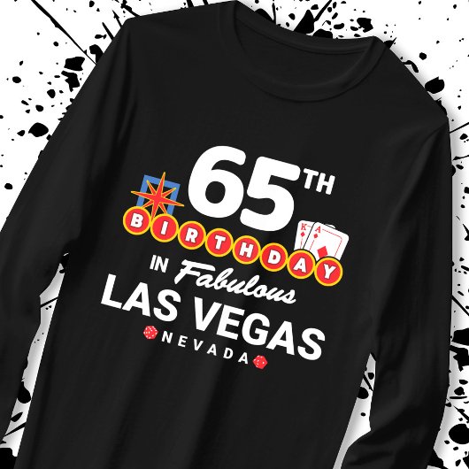 T-shirt Las Vegas Birthday Party