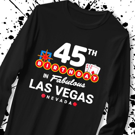 T-shirt Las Vegas Birthday Party