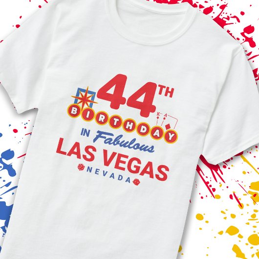T-shirt Las Vegas Birthday Party