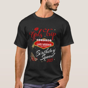 T-shirt Las Vegas Girls Trip 2023 Chemises Pour Femmes Bir