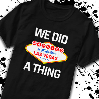 T-shirt Las Vegas Mariage - Couple marié à Vegas