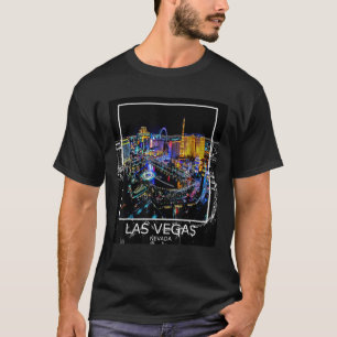 T-shirt Las Vegas Nevada City Summer Graphisme Bienvenue à