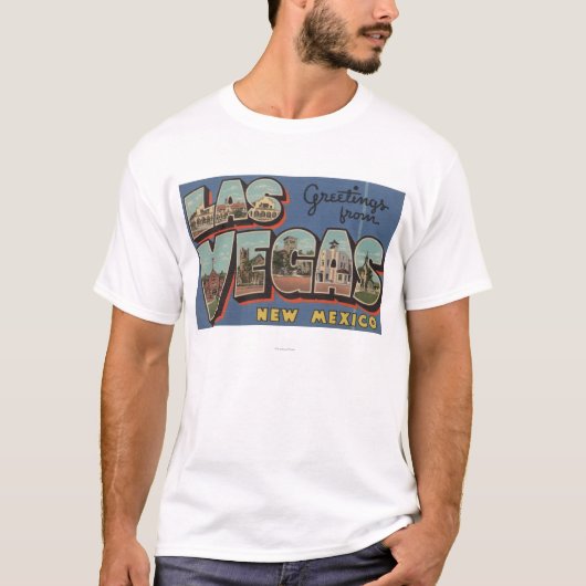T-shirt Las Vegas, Nouveau Mexique - grandes scènes 2 de (Devant)