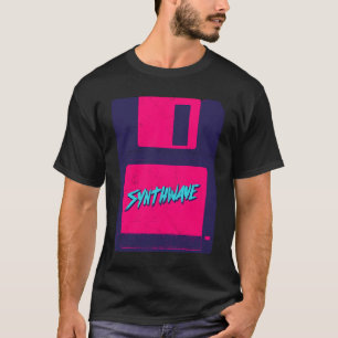 T-shirt Laser de disque Vintage esthétique Synthwave Retro