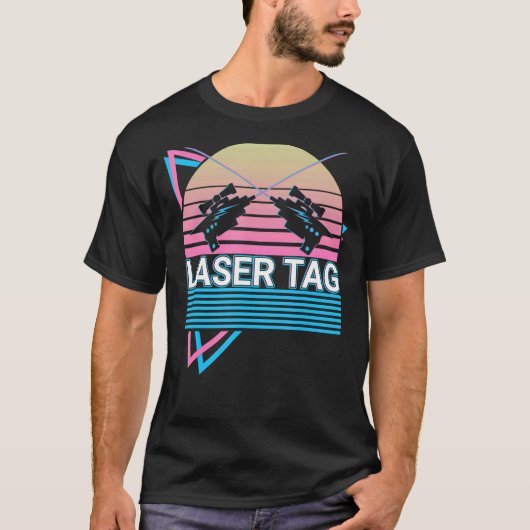 T-shirt Laser Tag Jeu Lasertag Retro (Devant)