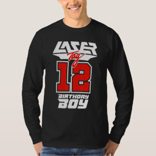 T-shirt Lasertag 12 Anniversaire Garçon Laser Tag Pour Gar