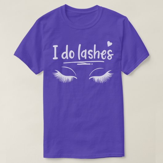 T-shirt Lashes Eyelash maquillage artistes Cosmetologue (Design devant)