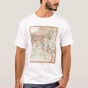 T-shirt L'Asie et la carte d'AustraliaPanoramic