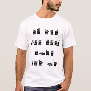T-shirt L'ASL si vous pouvez lire le ce indiquent salut #