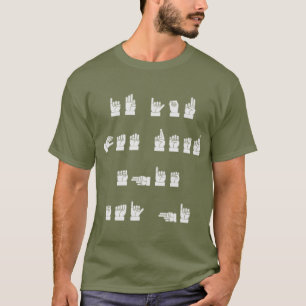 T-shirt L'ASL si vous pouvez lire le ce indiquent salut #
