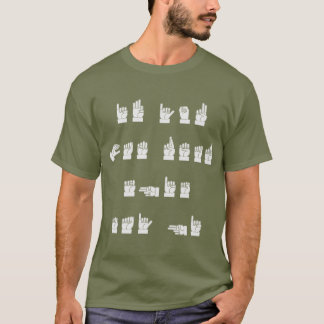 T-shirt L'ASL si vous pouvez lire le ce indiquent salut #