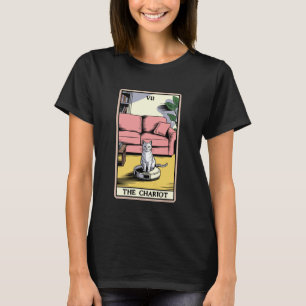 T-shirt L'aspirateur robot chat carte de tarot du Chariot 