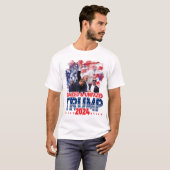 T-shirt L'assassinat de Donald Trump contre l'Amérique en  (Devant entier)