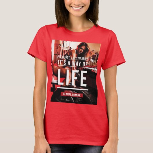 T-shirt L'Assiette N'Est Pas Une Destination. C'est un mod (Devant)