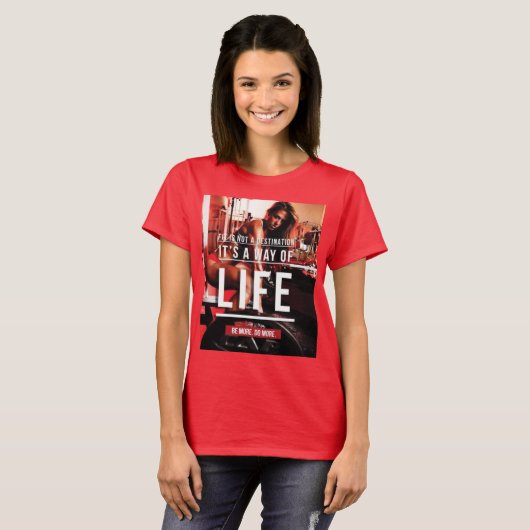 T-shirt L'Assiette N'Est Pas Une Destination. C'est un mod (Devant entier)